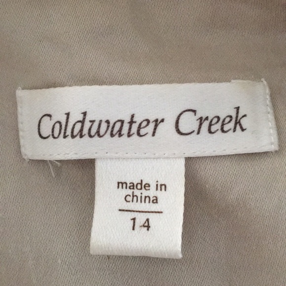 Coldwater Creek Button Down Short Sleeve Cotton/Spandex Blazer Sz 14 w/ Pockets - Picture 4 of 7